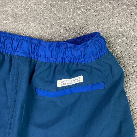 Fair Harbor The Anchor Swim Trunks Shorts Men's Large Blue Drawstrings - Picture 4 of 12